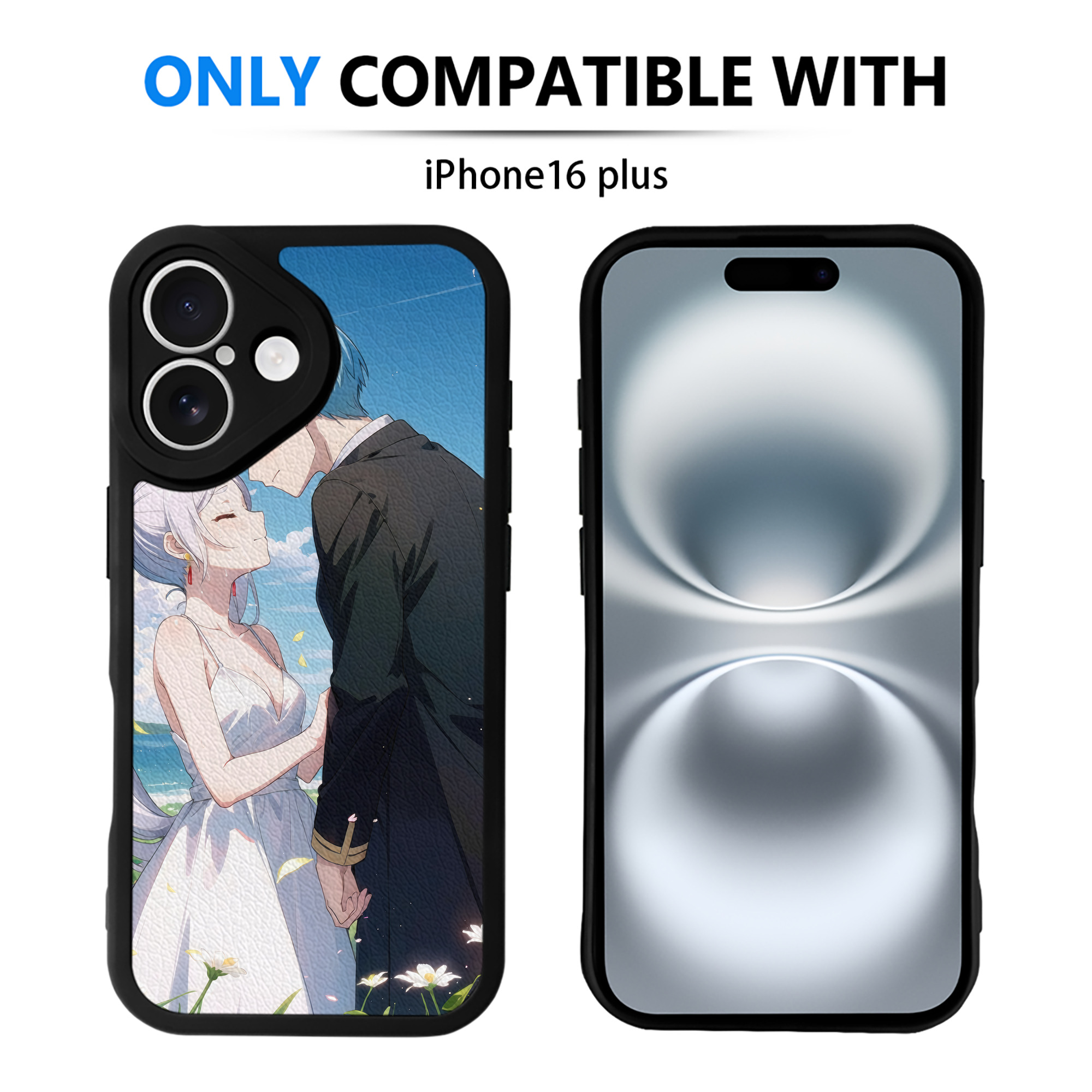 （画像用） 葬送のフリーレン Frieren 【iPhone 16シリーズ対応】シリコンスマホケース（レザー調） 材質：シリコン